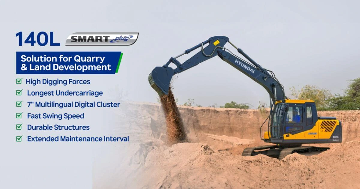 Hyundai R140L Smart Plus excavator